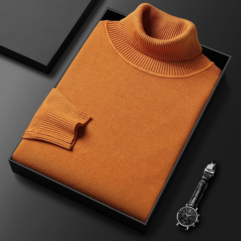 Elvy Paris™ | Pull Col Roulé en Cachemire de Luxe