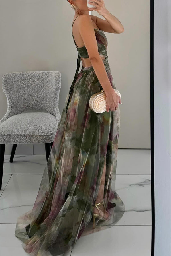Giselle - Maxi-robe Envoûtante avec Imprimé Floral