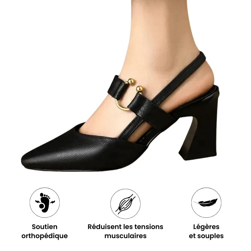 Divina - Chaussures à talons à confort orthopédique pour femme
