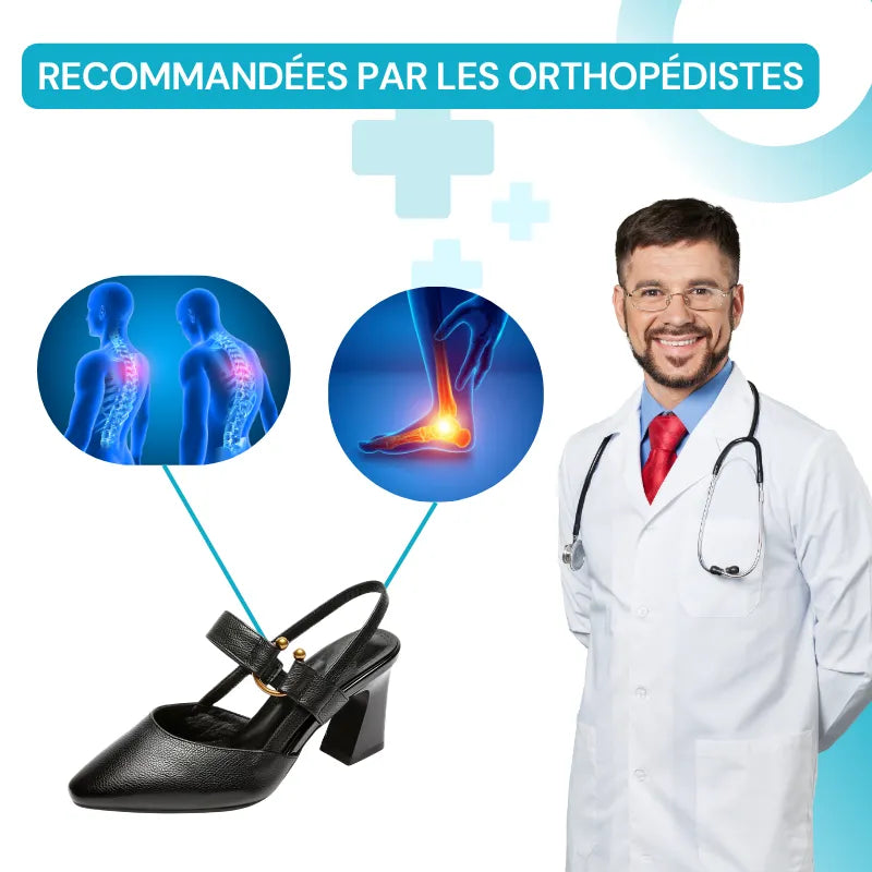 Divina - Chaussures à talons à confort orthopédique pour femme