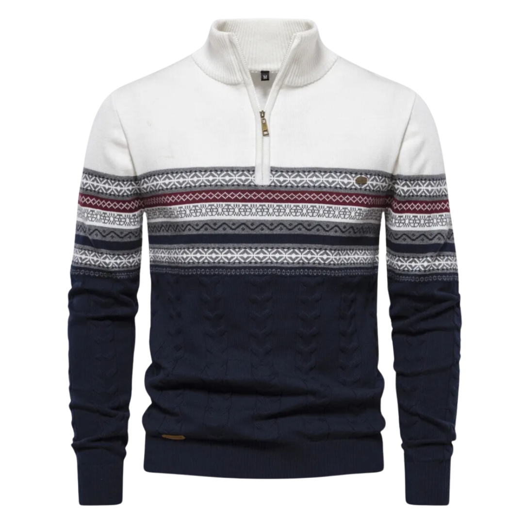 Elvy Paris - Pull à Zip Quart