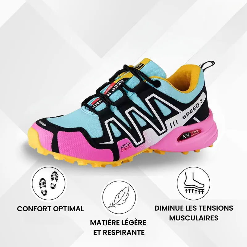 Elvy Paris – Chaussures de marche à confort orthopédique femme
