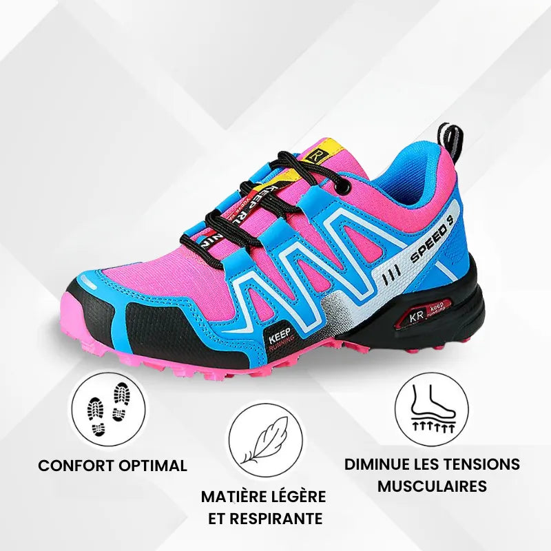 Elvy Paris – Chaussures de marche à confort orthopédique femme