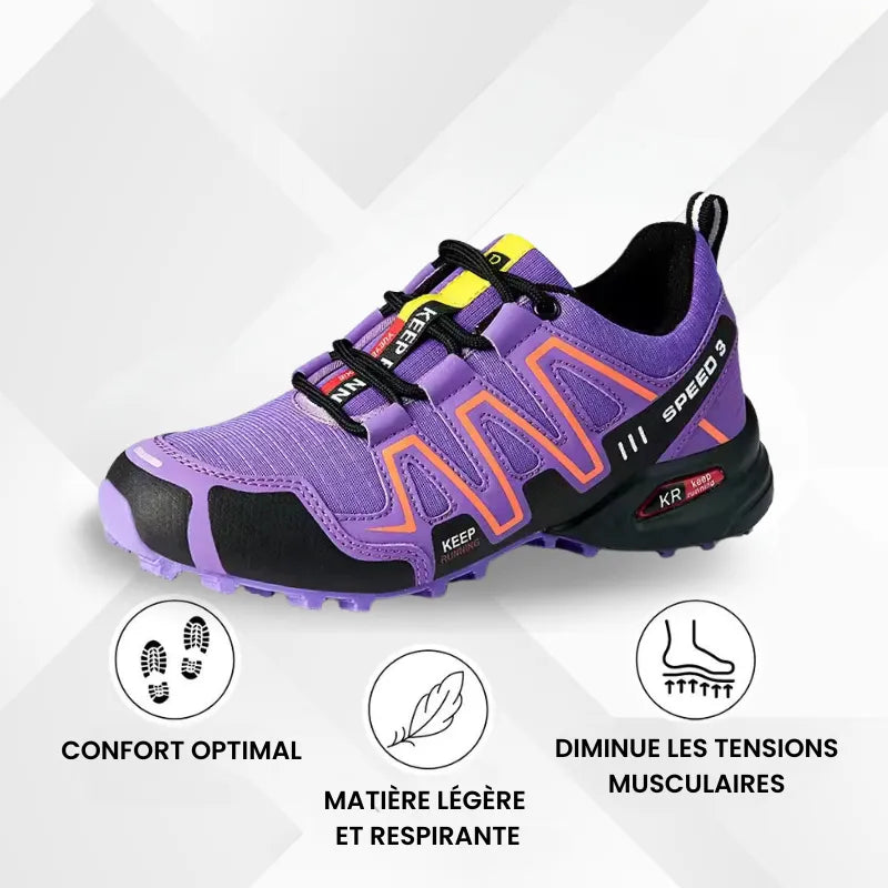 Elvy Paris – Chaussures de marche à confort orthopédique femme
