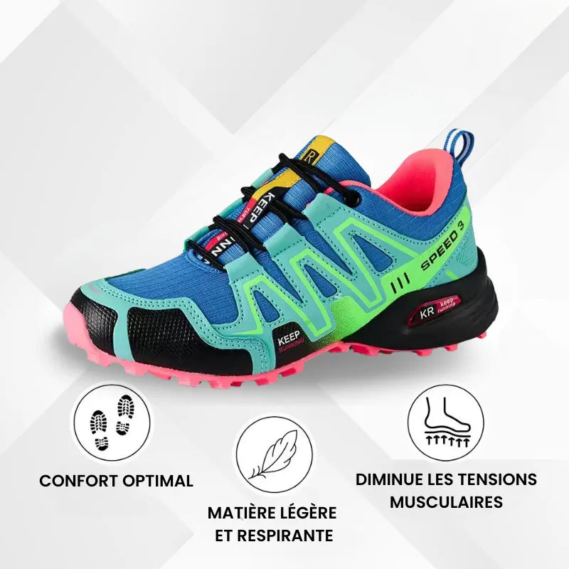 Elvy Paris – Chaussures de marche à confort orthopédique femme