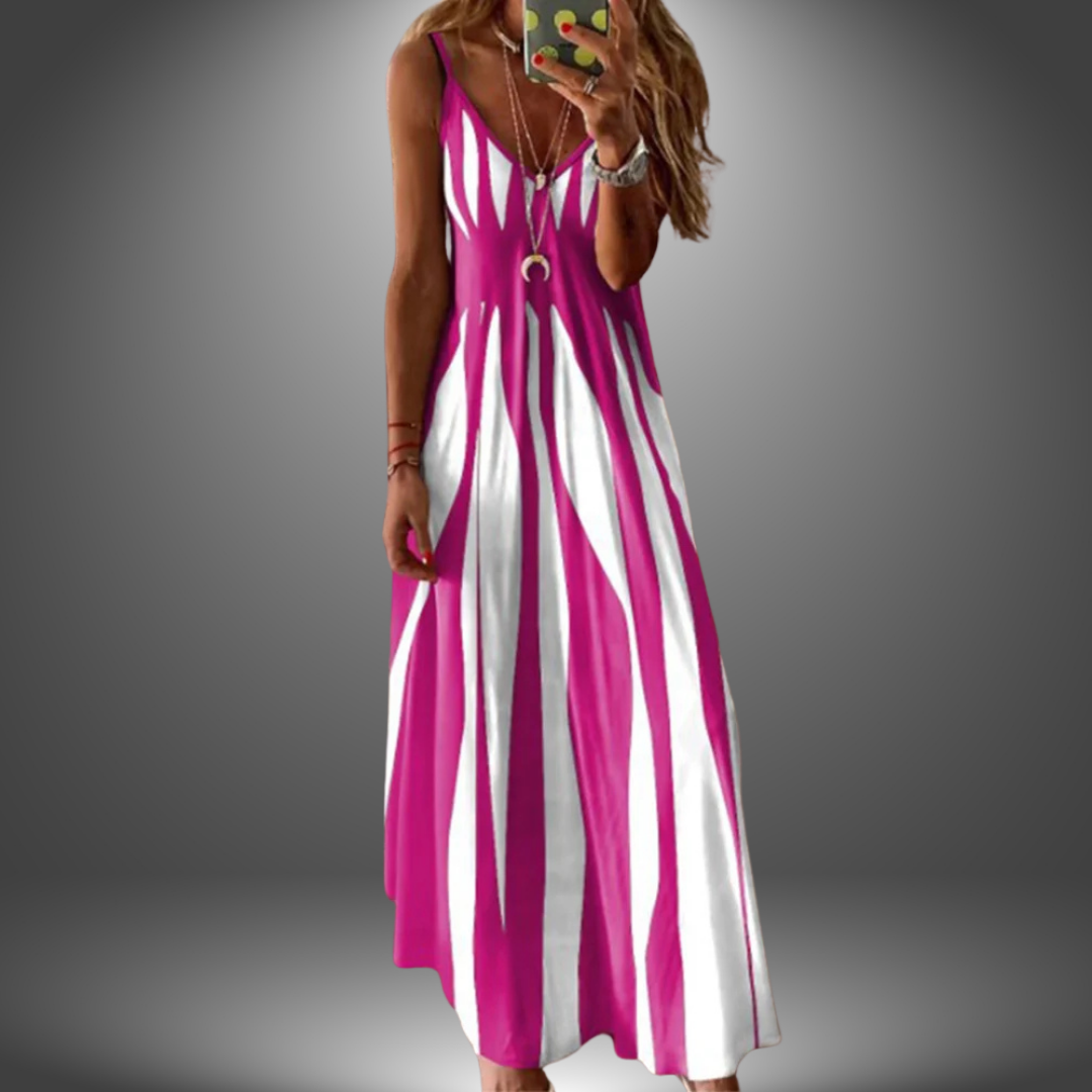 Angela - Robe longue décontractée faite à la main