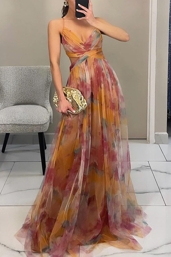 Giselle - Maxi-robe Envoûtante avec Imprimé Floral