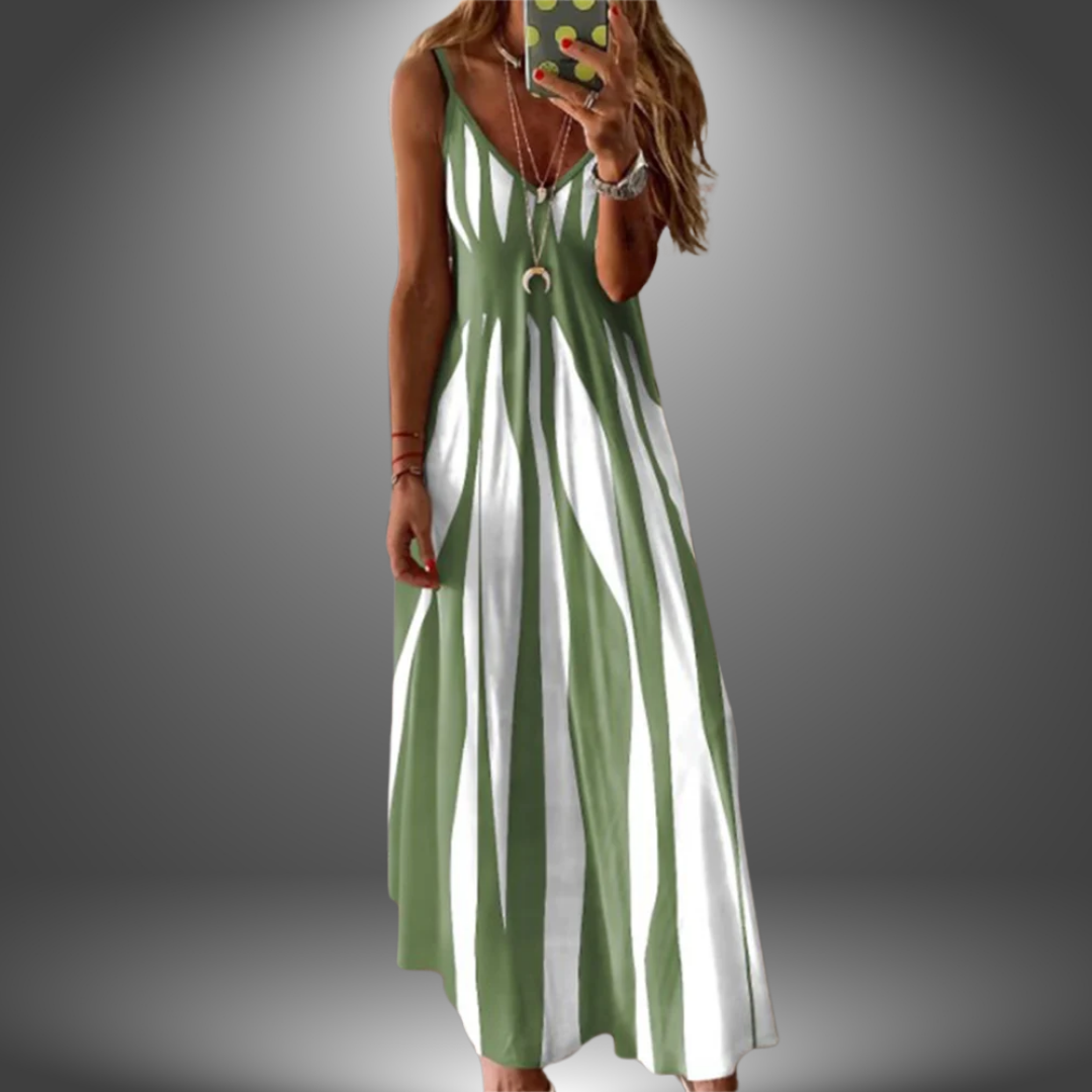 Angela - Robe longue décontractée faite à la main