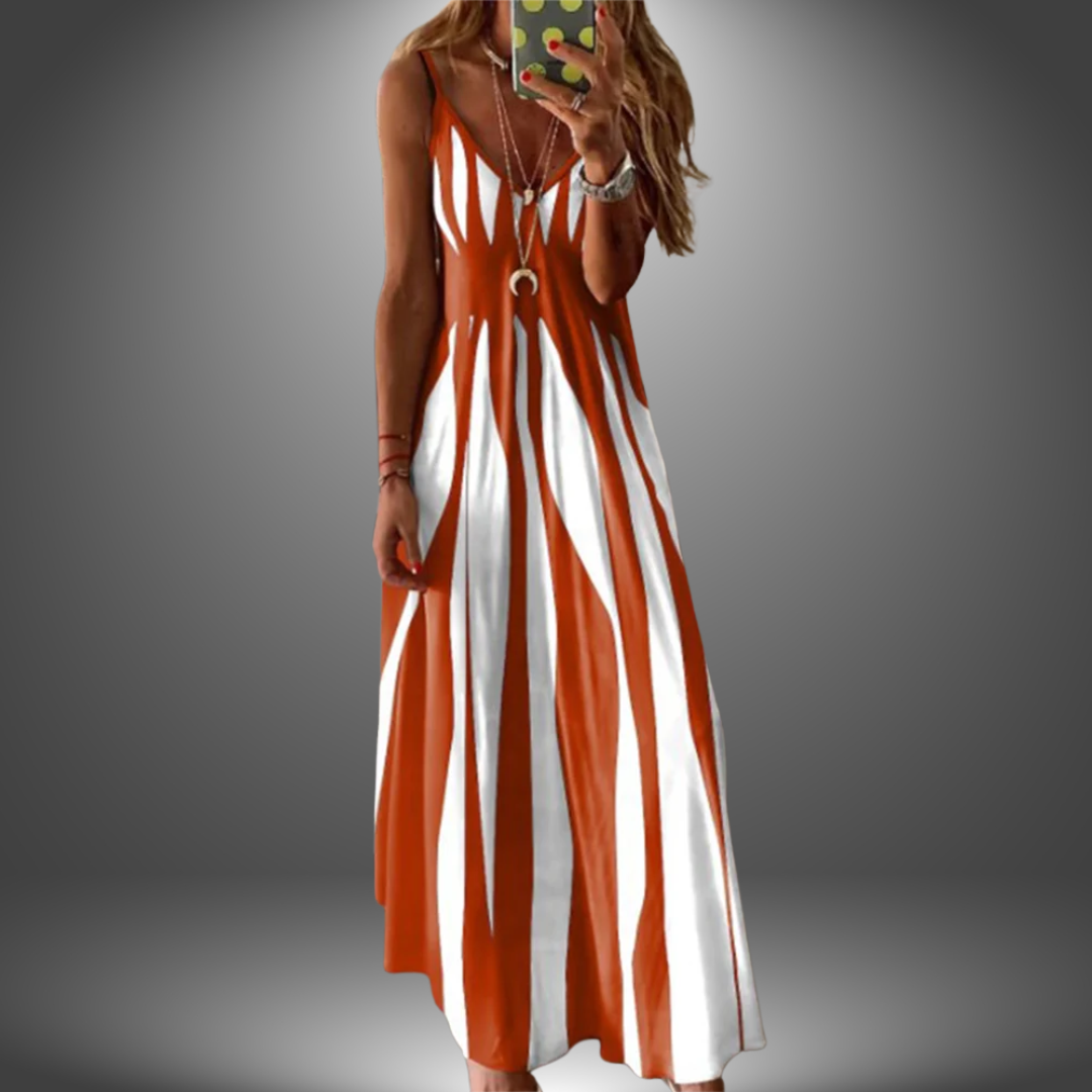 Angela - Robe longue décontractée faite à la main