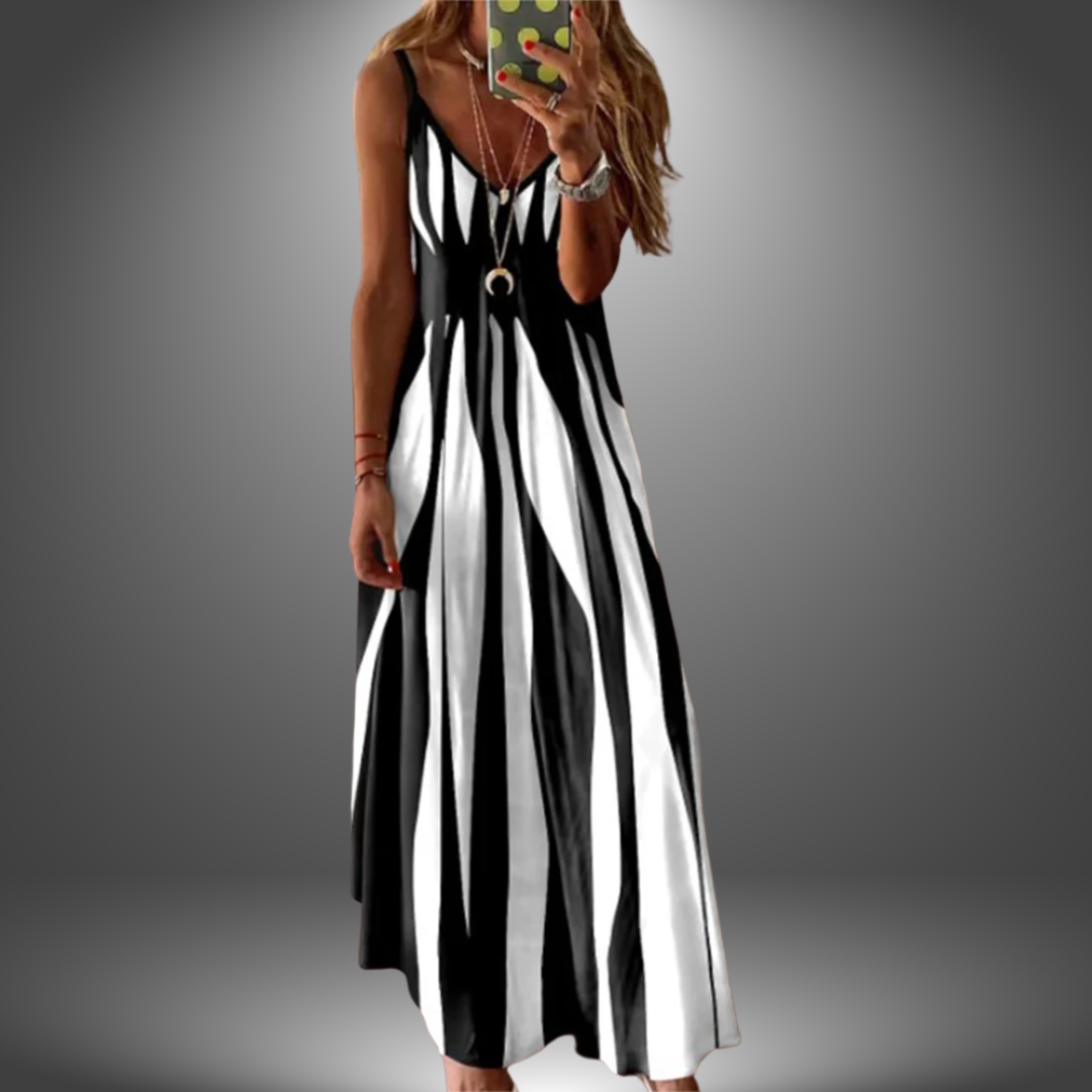 Angela - Robe longue décontractée faite à la main