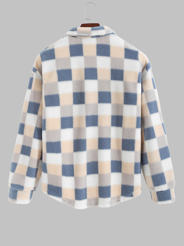 Elvy Paris™ | Veste Fluffy Carreaux Classique pour Hommes