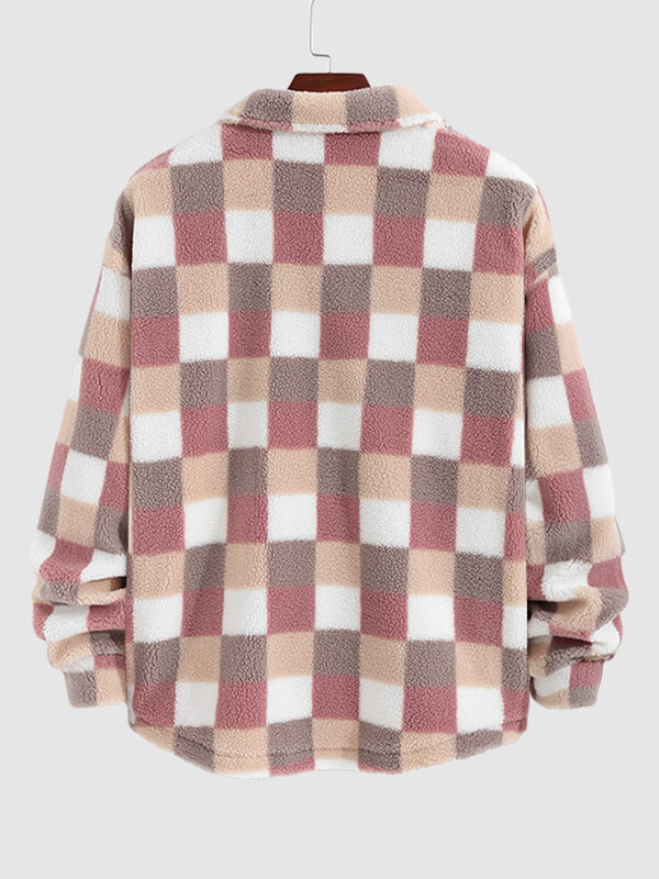 Elvy Paris™ | Veste Fluffy Carreaux Classique pour Hommes