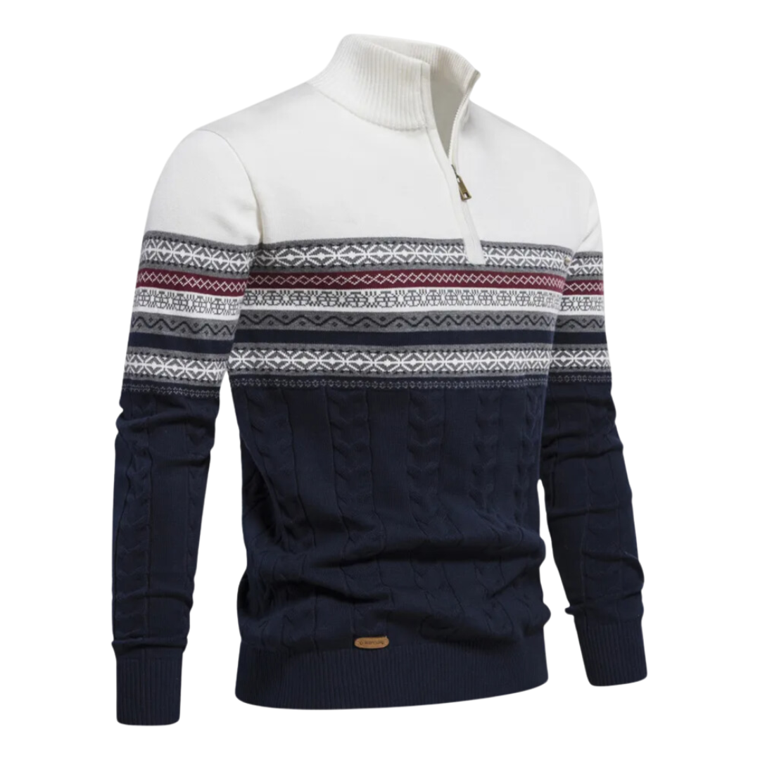 Elvy Paris - Pull à Zip Quart