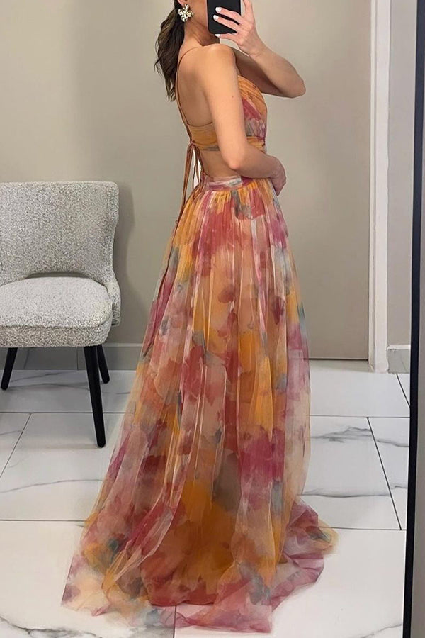 Giselle - Maxi-robe Envoûtante avec Imprimé Floral