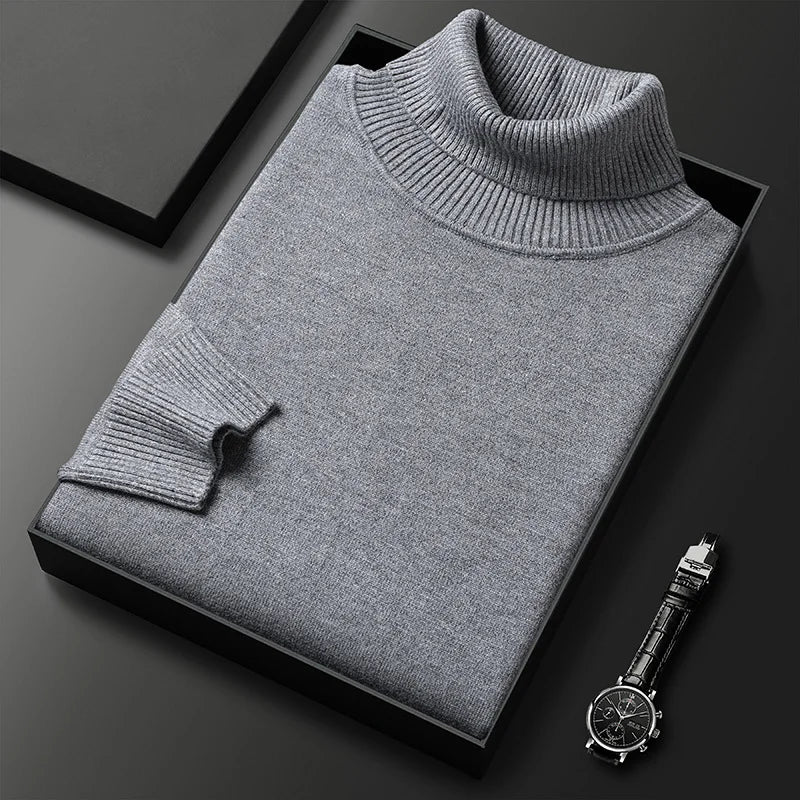 Elvy Paris™ | Pull Col Roulé en Cachemire de Luxe