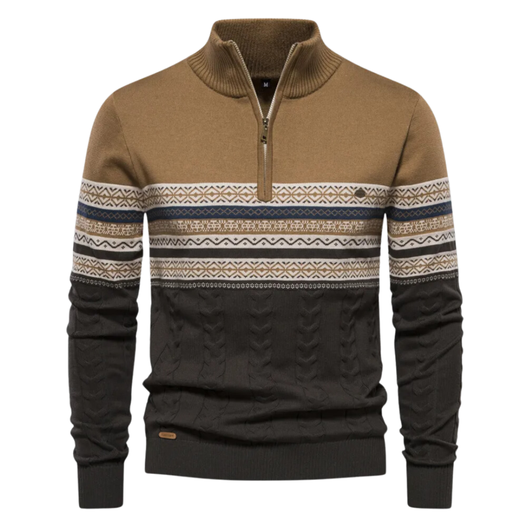 Elvy Paris - Pull à Zip Quart