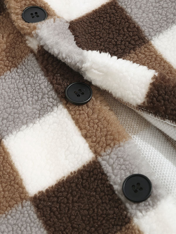 Elvy Paris™ | Veste Fluffy Carreaux Classique pour Hommes