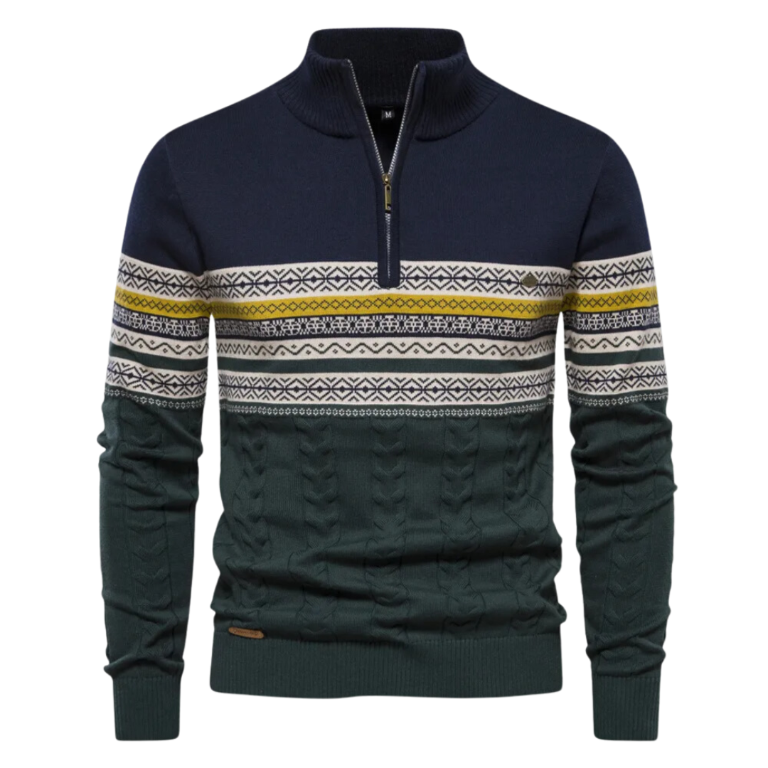 Elvy Paris - Pull à Zip Quart