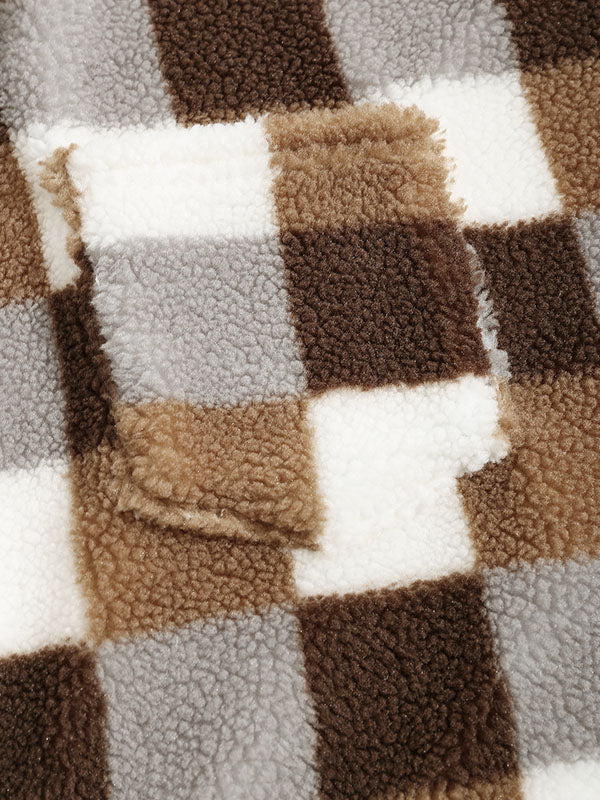 Elvy Paris™ | Veste Fluffy Carreaux Classique pour Hommes