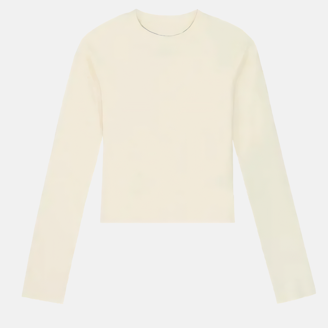 Elvy Paris | Haut Basique Manches Longues en Coton