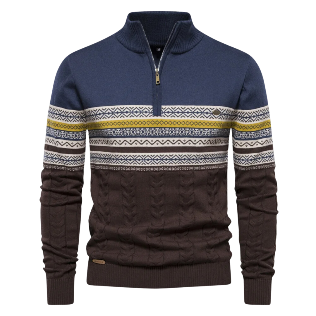 Elvy Paris - Pull à Zip Quart