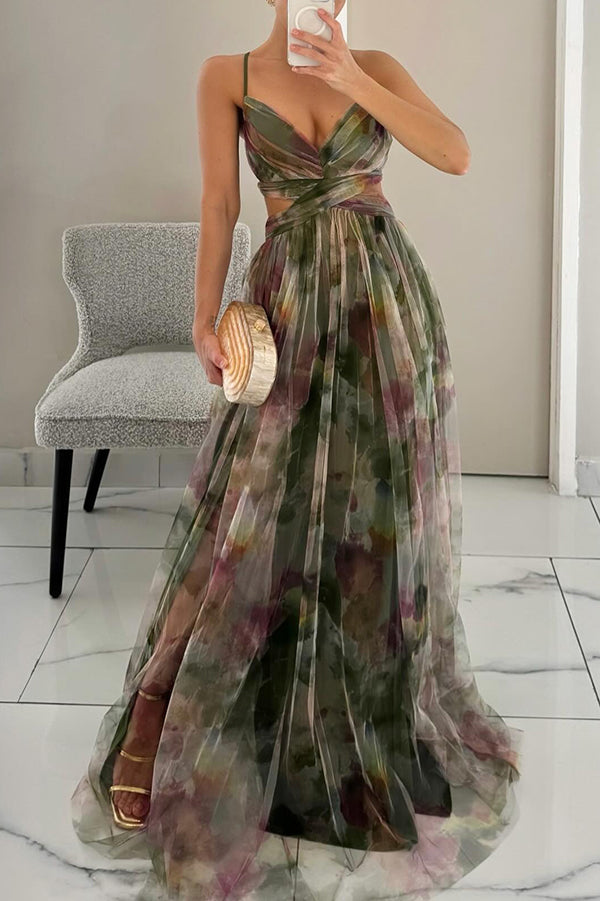 Giselle - Maxi-robe Envoûtante avec Imprimé Floral