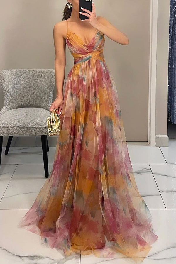 Giselle - Maxi-robe Envoûtante avec Imprimé Floral