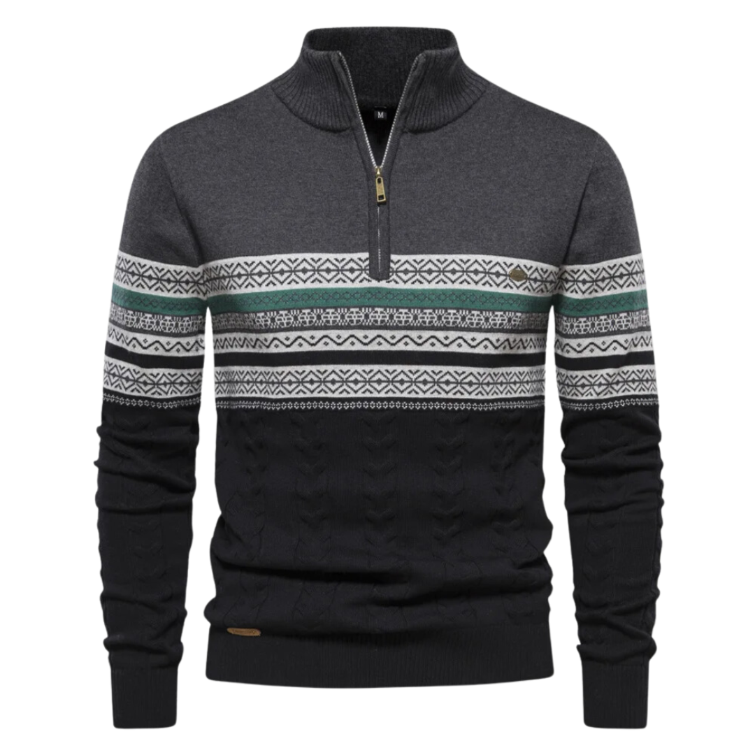 Elvy Paris - Pull à Zip Quart