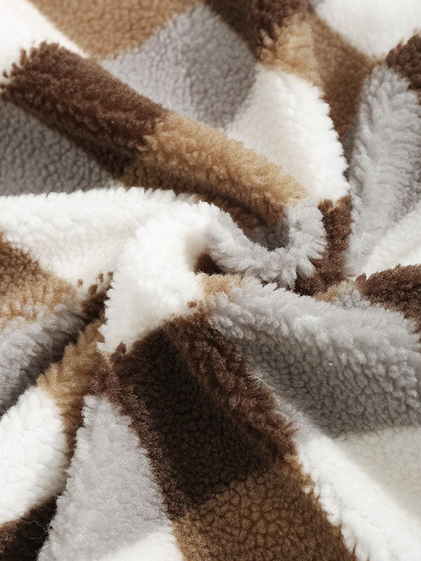 Elvy Paris™ | Veste Fluffy Carreaux Classique pour Hommes