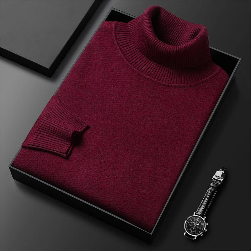 Elvy Paris™ | Pull Col Roulé en Cachemire de Luxe