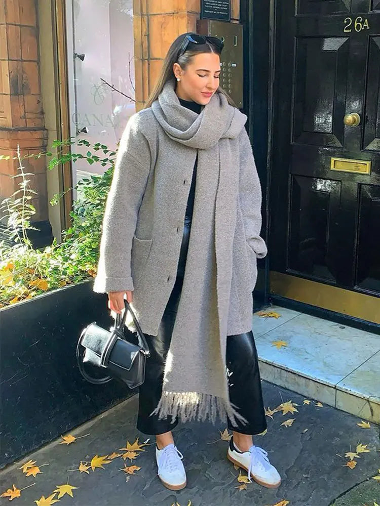 Elvy Paris™ | Manteau Châle Essentiel
