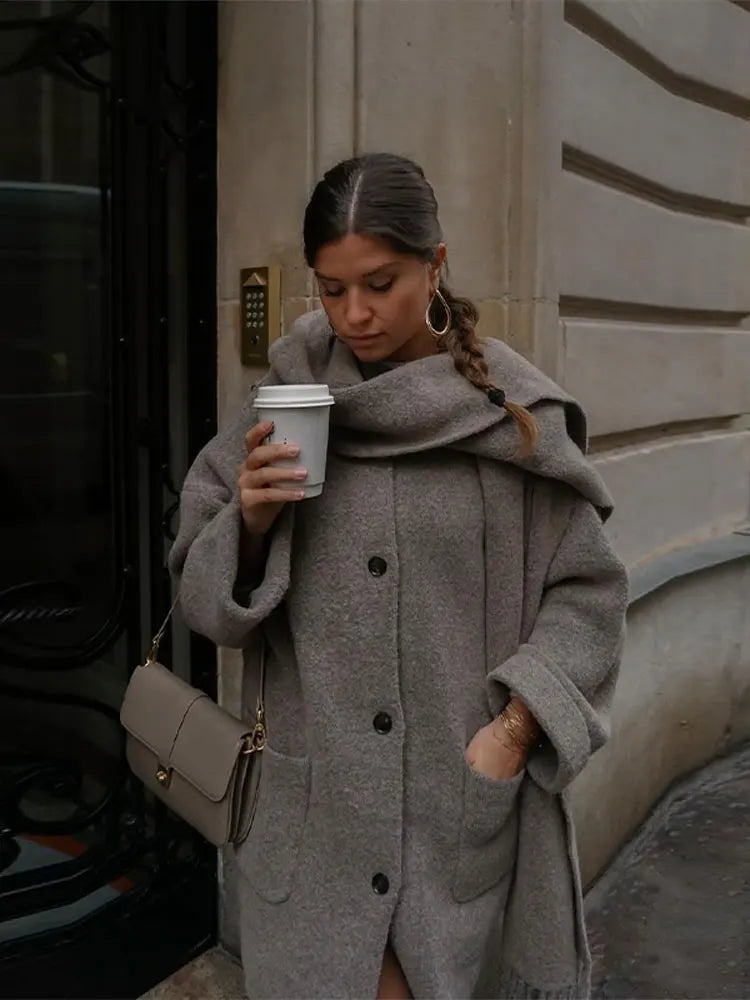 Elvy Paris™ | Manteau Châle Essentiel