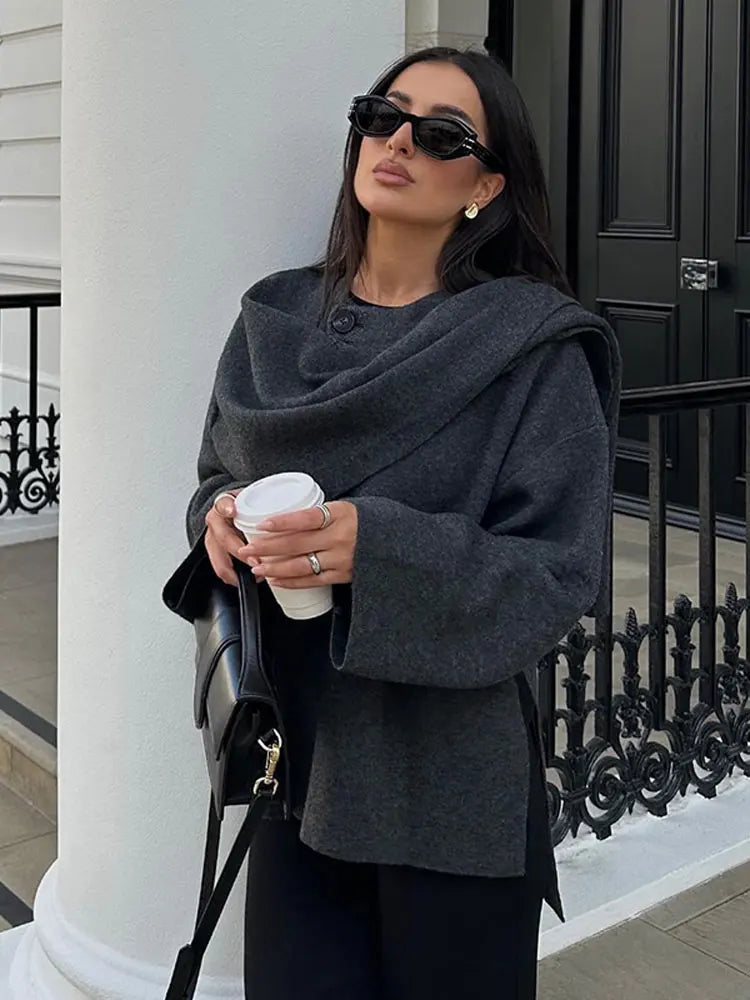 Elvy Paris™ | Manteau Écharpe Chic