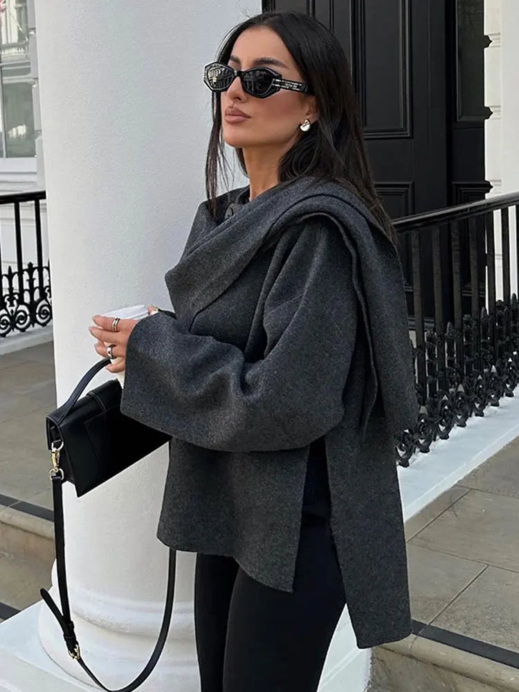 Elvy Paris™ | Manteau Écharpe Chic