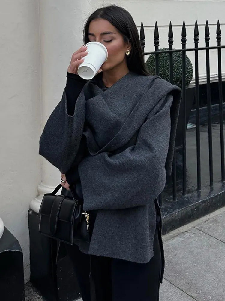 Elvy Paris™ | Manteau Écharpe Chic