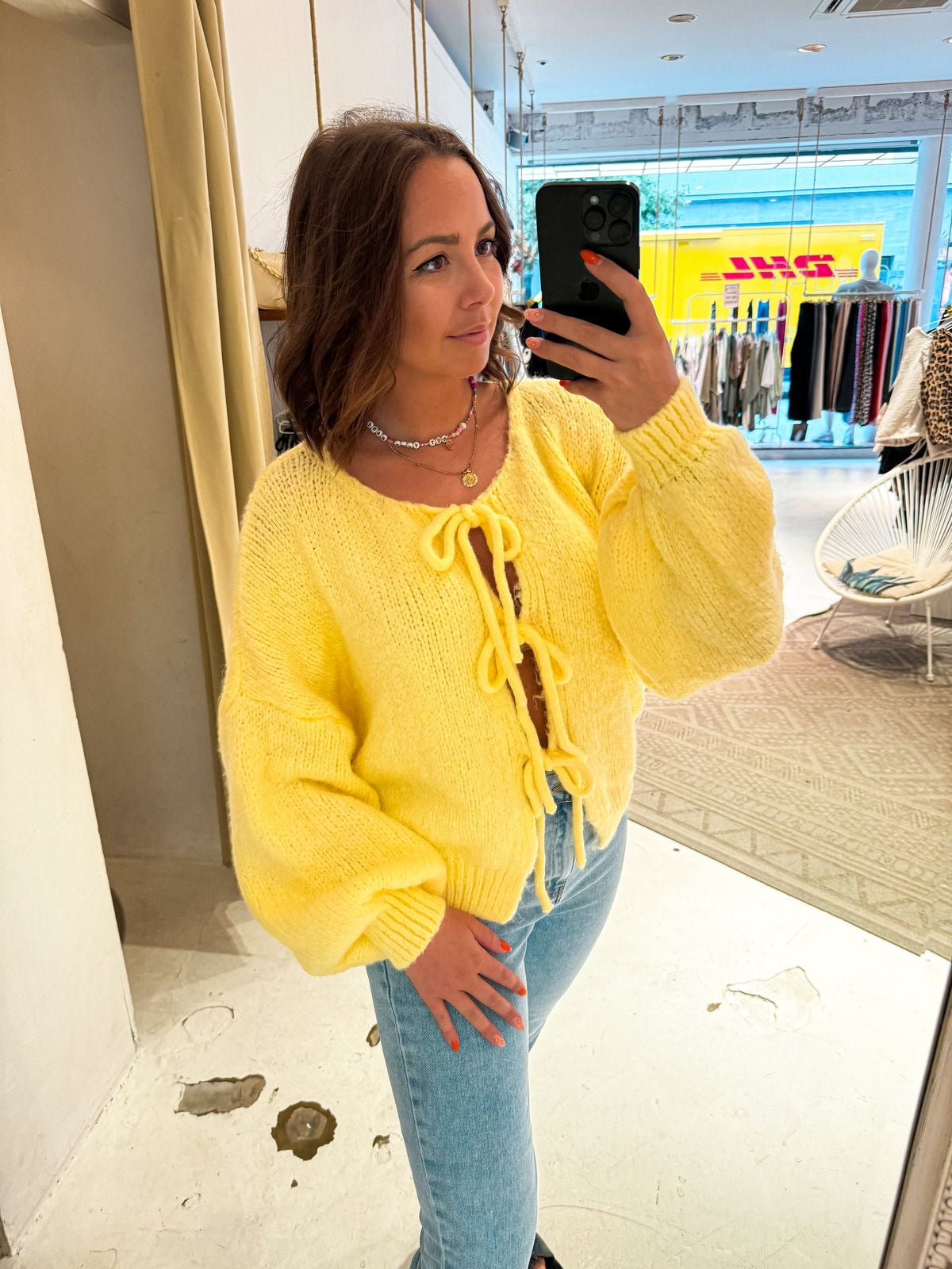 Elvy Paris™ | Cardigan avec Détails en Nœud