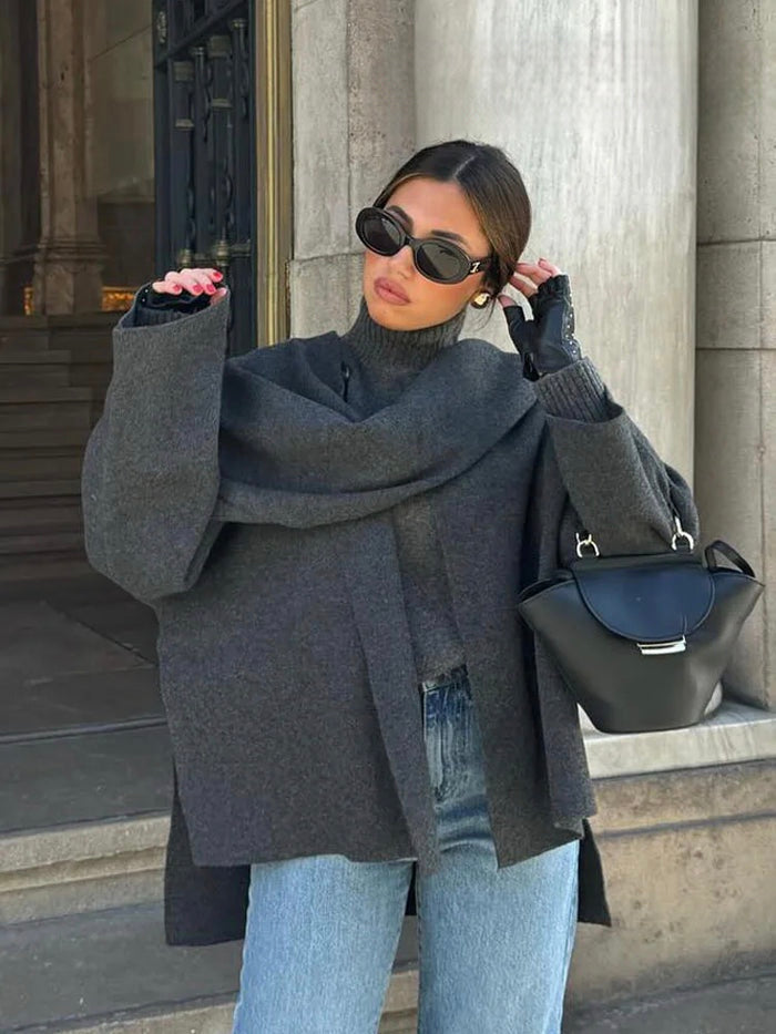 Elvy Paris™ | Manteau Écharpe Chic