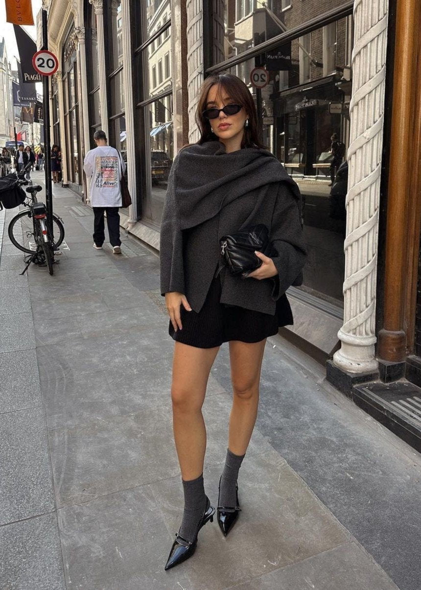 Elvy Paris™ | Manteau Écharpe Chic