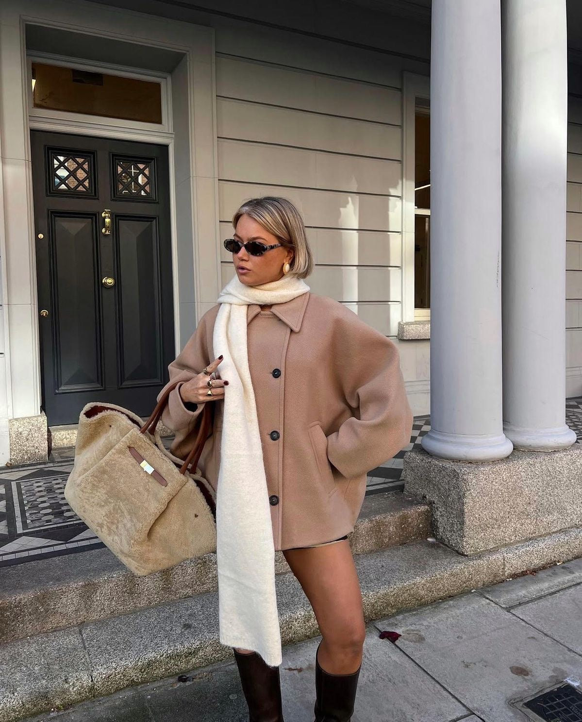 Elvy Paris™ | Manteau en laine oversize