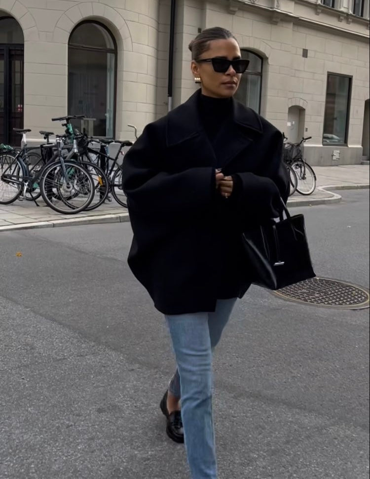 Elvy Paris™ | Manteau en laine oversize