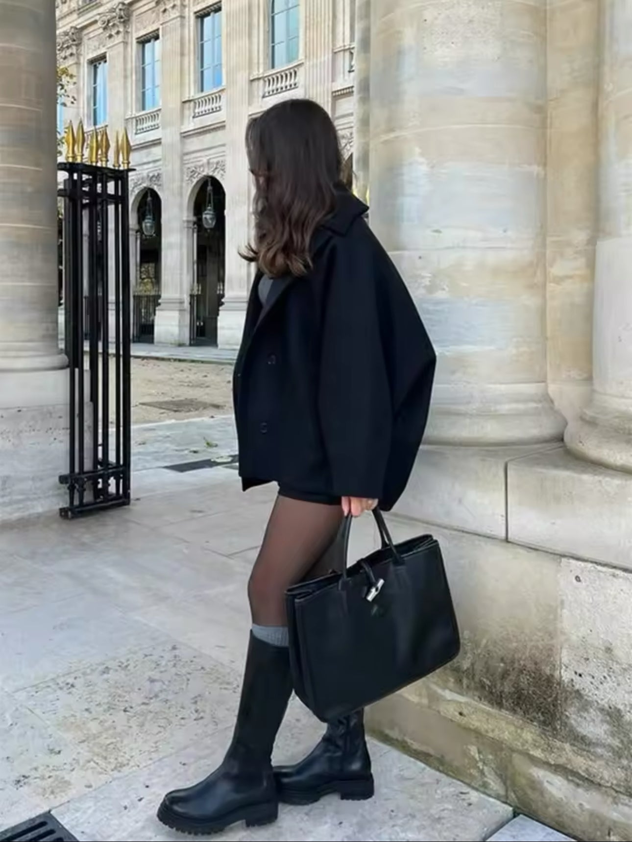 Elvy Paris™ | Manteau en laine oversize