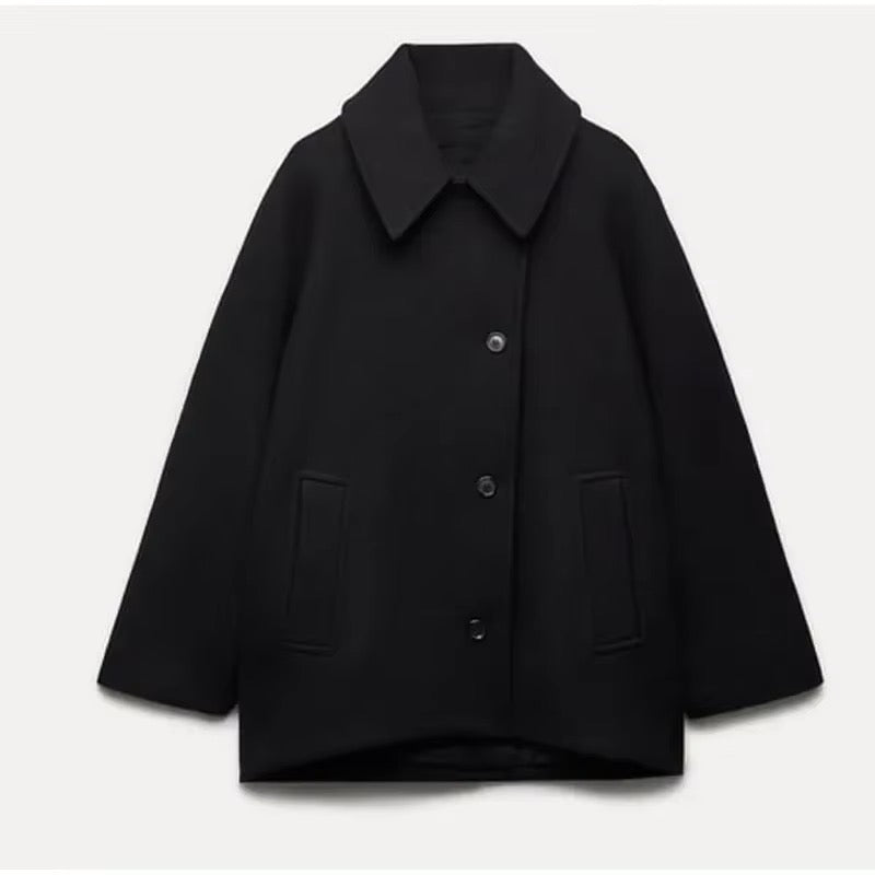 Elvy Paris™ | Manteau en laine oversize