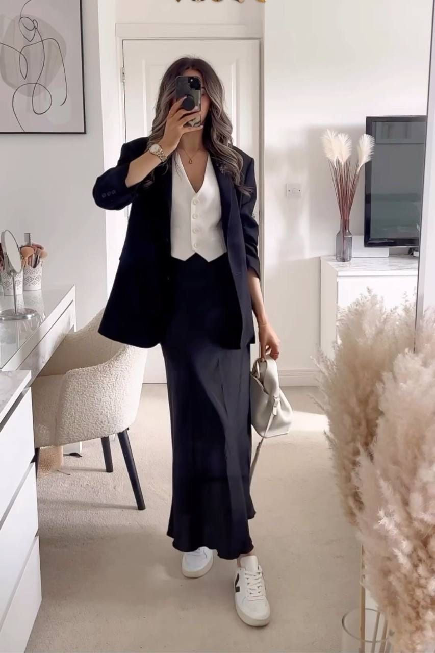 Elvy Paris™ | Jupe Maxi en Satin