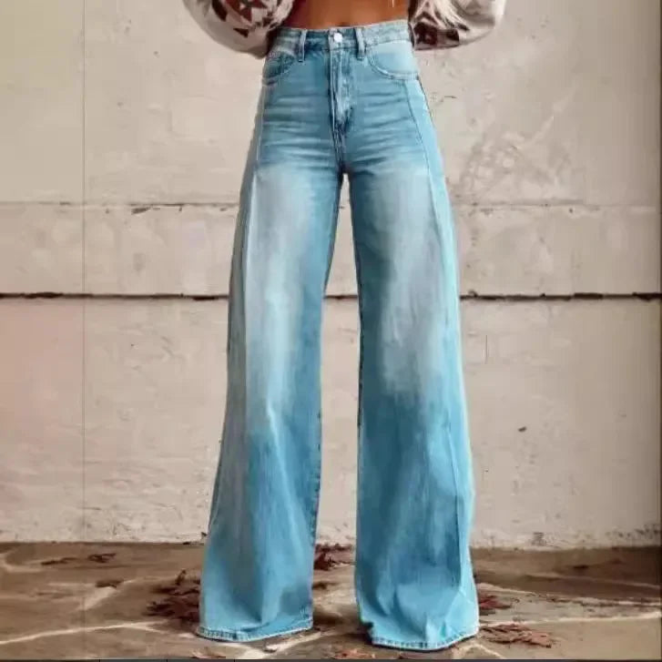 Elvy Paris | Pantalon évasé de couleur