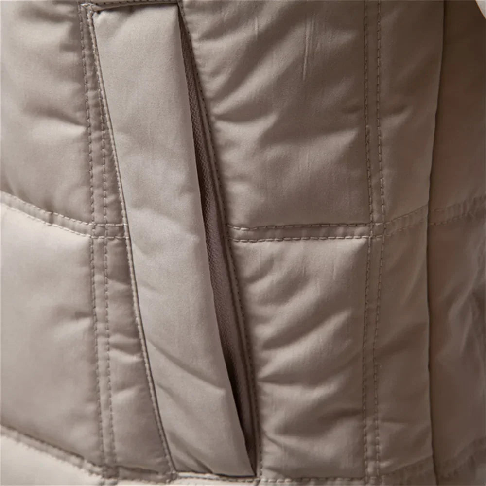 Elvy Paris™ | Manteau d'Hiver Chaud avec Poches Poitrine