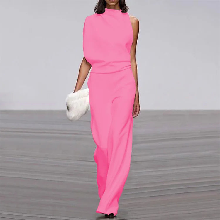 Clara - Combinaison asymétrique moderne au style affirmé