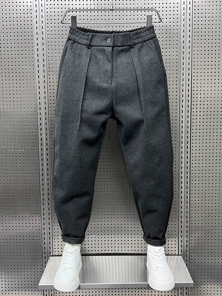 Pantalon Élégance Structurée en Polyester – Confort et Style Réunis