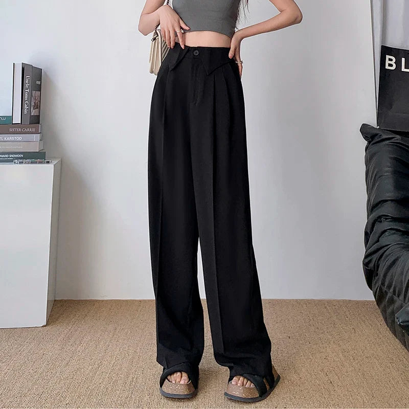 Elvy Paris™ | Pantalon Évasé Élégance Structurée
