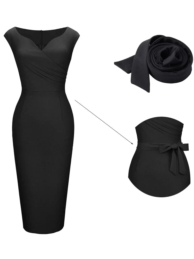 Aurélie - Robe portefeuille cintrée élégante