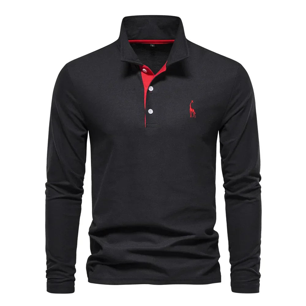 Elvy Paris™ | Pull Polo à Manches Longues Classique
